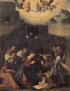 MAZZOLINO, Ludovico The Adoration of the Shepherds oil painting on canvas